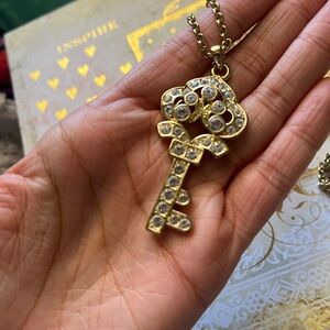 Gold Key Pendant Necklace